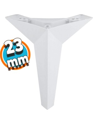 Nzb Mobilya Kanepe Sehpa Tv Ünitesi Koltuk Ayağı 23 cm Beyaz Baza Ayak
