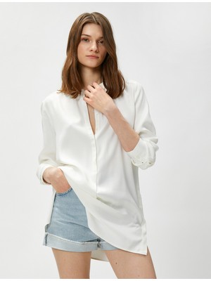 Koton Tunik Gömlek Hakim Yaka Uzun Kollu