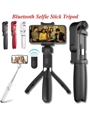 Selfie Stick L01 Bluetooth Kumandalı Selfie Çubuğu Tripod Monopod