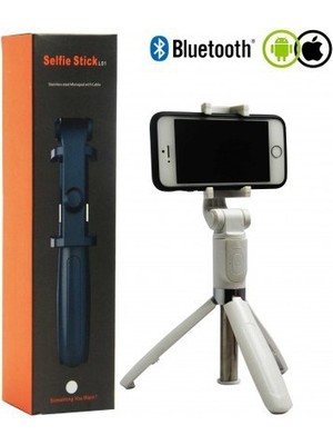 Selfie Stick L01 Bluetooth Kumandalı Selfie Çubuğu Tripod Monopod