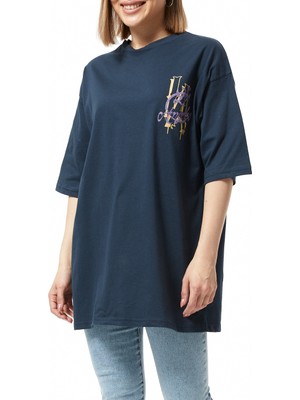 Moonjy Baskılı Oversize T-Shirt