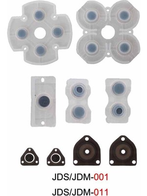 Pop Konsol PS4 Kol Tamir JDM JDS 001 011 İç Lastik Takımı TAM SET Silikon 1. KALİTE PS4 Yedek Parça Rubber Pad