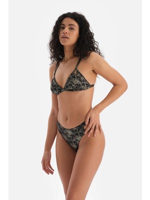 Dagi Siyah Üçgen Küçük Bikini Üst