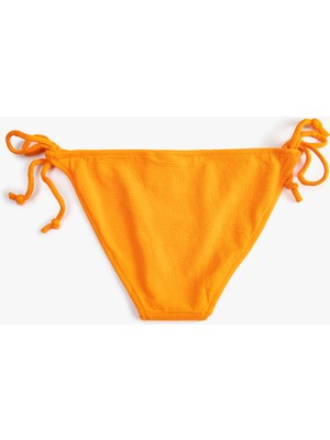 Koton Brazilian Bikini Altı Basic Dokulu Yanları Bağlama Detaylı