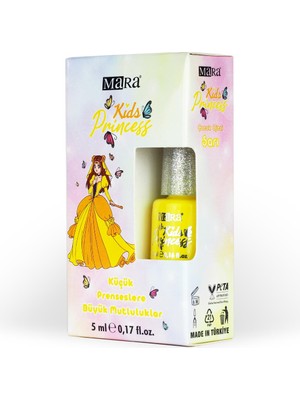 Mara Kids Princess Sarı Çocuk Ojesi 5 ml Eğlenceli Özellikler ile Parlak Renk