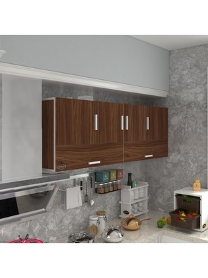 Kenzlife Hazır Mutfak Perenna Cvz 060*180*22 Mutfak Banyo Dolabı Kapaklı Raflı