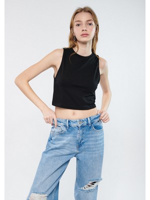 Mavi Kadın Siyah Crop Top 1610786-900