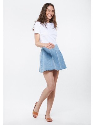 Mavi Kadın SAMY Maviterranean Açık Mavi Denim Etek 1310244-85411