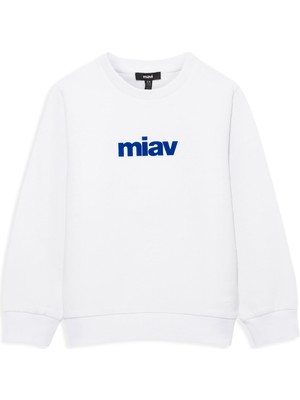 Mavi Çocuk Miav Baskılı Beyaz Sweatshirt 6610031-620