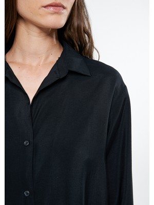 Mavi Kadın Lux Touch Siyah Gömlek 1210309-900