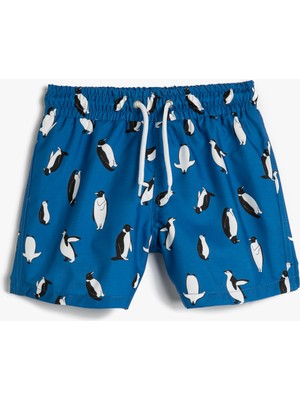 Koton Mayo Beli Bağlamalı Penguen Baskılı