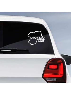 Asilmeydan Artvin İli 08 Plaka Kodu Memleket, Yarış Pisti Sticker - Oto Araba Etiket, Aksesuar, Tuning Beyaz