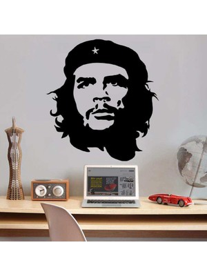 Che Guevara Silüeti Dekoratif Genç Odası Duvar Sticker, Çıkartma
