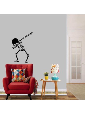 Asilmeydan Dans Eden Silüeti Dekoratif Duvar Sticker, Çıkartma, Etiket