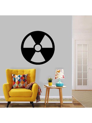 Asilmeydan Tehlikeli Kimyasal Madde Simgesi Silüeti Dekoratif Duvar Sticker, Çıkartma