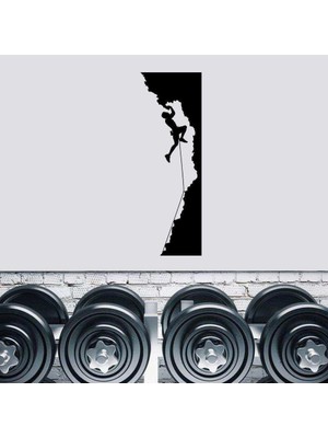 Asilmeydan Dağ Tırmanışı, Dağcı, Spor Dekoratif Duvar Sticker, Çıkartma, Etiket