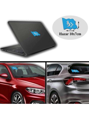 Asilmeydan Hazar Arma, Araba, Cam, Laptop Etiket Oto Sticker -Araç Aksesuar 10X7 cm