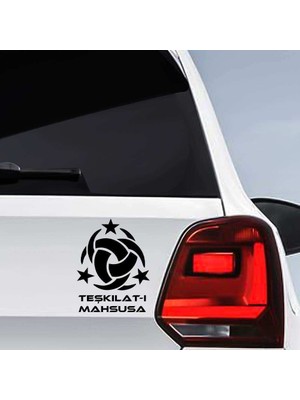 Asilmeydan Teşkilat-ı Mahsusa Sticker, Araba, Etiket, Aksesuar, Tuning, Modifiye, Arma