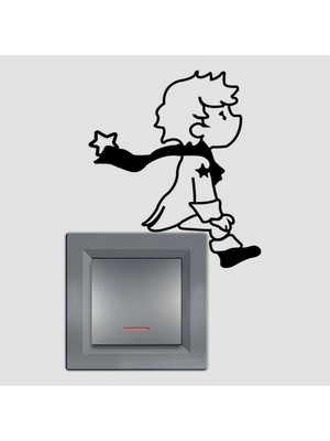 Asilmeydan Küçük Prens ve Hayalleri Priz Sticker Duvar Dekorasyon Çıkartma