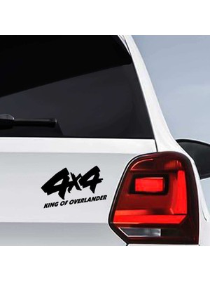 Asilmeydan 4x4 King Of Road Yazısı Sticker - Araç Oto Araba Etiket, Arma, Aksesuar, Modifiye, Tuning