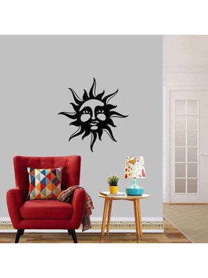 Asilmeydan Mayıs Güneşi Sembolü Silüeti Dekoratif Duvar Sticker, Çıkartma, Etiket