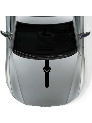 Asilmeydan Kuru Kafa Sport Kaput Şerit Oto Sticker, Etiket, Araba, Aksesuar, Tuning, Modifiye