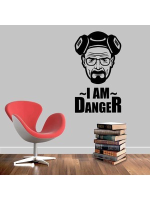 Asilmeydan Gaz Maskeli Heisenberg - Breaking Bad  - Duvar Poster Sticker Etiket - Beyaz Eşya, Dekorasyon Çıkartma