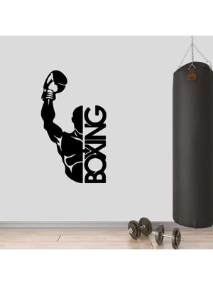 Asilmeydan Boxing, Şampiyon Boksör Dekoratif Duvar Sticker, Çıkartma, Etiket