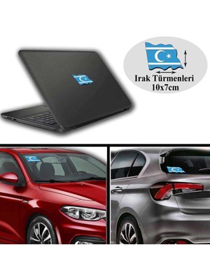 Asilmeydan Irak Türkmenleri Arma, Araba, Cam, Laptop Etiket Oto Sticker -Araç Aksesuar 10X7 cm
