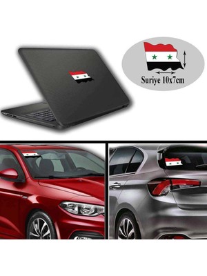 Asilmeydan Suriye Arma, Araba, Cam, Laptop Etiket Oto Sticker -Araç Aksesuar 10X7 cm