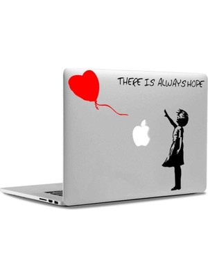 Asilmeydan Banksy Girl With Balloon -Kırmızı Balonlu Kız Laptop Sticker
