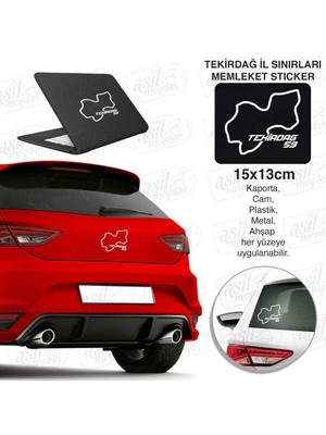 Asilmeydan Tekirdağ Ili 59 Plaka Kodu Memleket Beyaz Yarış Pisti Sticker - Oto Araba Etiket, Aksesuar, Tuning