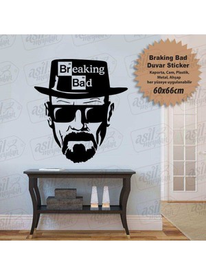 Asilmeydan Br Ba - Breaking Bad -Heisenberg - Duvar Poster Sticker Etiket - Beyaz Eşya, Dekorasyon Çıkartma