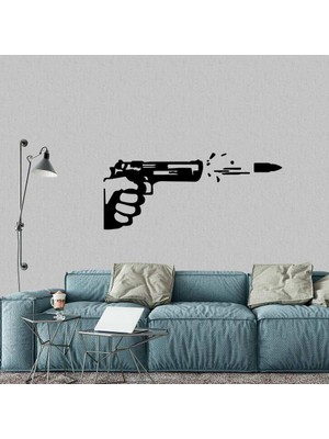 Asilmeydan Kurşun Dekoru Sticker Etiket - Beyaz Eşya, Ahşap, Duvar Dekorasyon Çıkartma