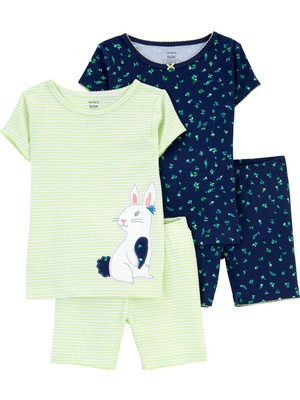 Carter's Kız Bebek Pijama Set 4'lü Paket