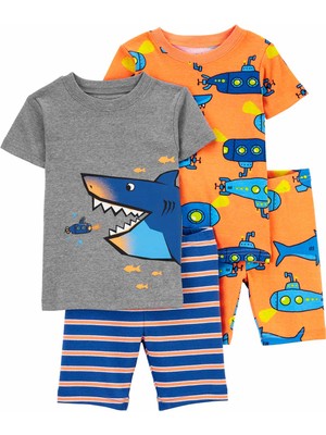 Carter's Erkek Bebek Pijama Set 4'lü Paket