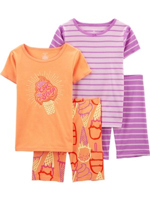 Carter's Kız Çocuk Pijama Set 4'lü Paket