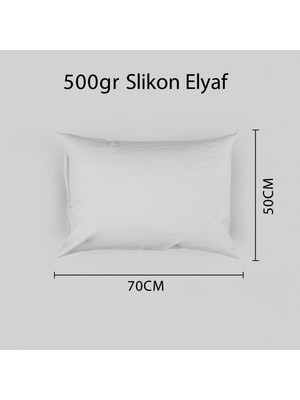 Decora Silikon Elyaf Yastık İç Yastığı 50 x 70 cm 500 gr Beyaz