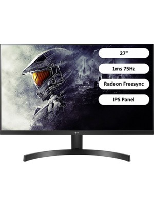 LG 27ML60MP-B 27" 1ms 75Hz (HDMIx2+VGAx1) Radeon Freesync FHD IPS Monitör