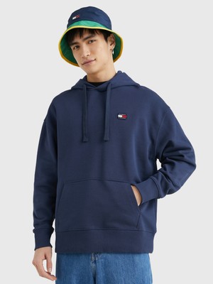 Tommy Hilfiger Tjm Rlx Badge Hoodie Erkek Sweatshirt