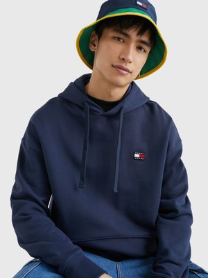 Tommy Hilfiger Tjm Rlx Badge Hoodie Erkek Sweatshirt