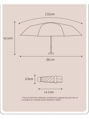 Zethus Kadın Şemsiyesi Katlanır Şemsiye Vinil Güneş Koruyucu Şemsiye Mini Güneşli Şemsiye (Yurt Dışından)