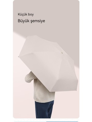 Zethus Kadın Şemsiyesi Katlanır Şemsiye Vinil Güneş Koruyucu Şemsiye Mini Güneşli Şemsiye (Yurt Dışından)