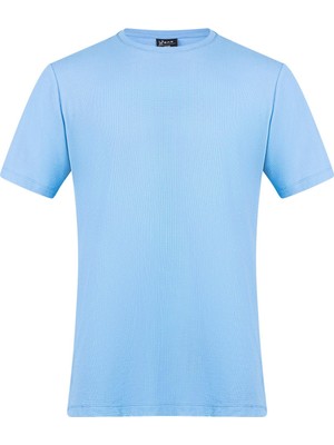 2AS Kalei Sıfır Yaka T-Shirt Mavi