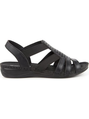 Muya Amanda 31143-001 Anatomik Kadın Sandalet Siyah 36-40