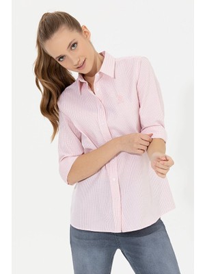 U.S. Polo Assn. Pembe Kadın Gömlek