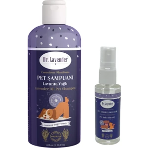 Dr. Lavender Lavanta Yağlı Köpek Şampuanı 400 ml & Pet Koku Giderici 45 ml