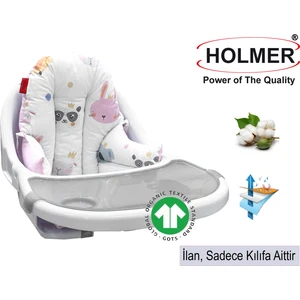 Leke Tutmaz Organik Mama Sandalyesi Minderi & Kılıfı Md