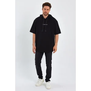 Alexander Gardi Kapüşonlu Oversize T-Shirt (UN-0098)