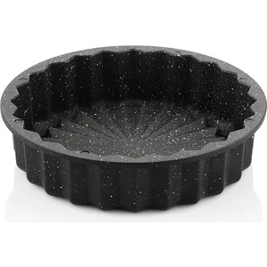 Hanımeli Granit Döküm Turta Kalıbı - Siyah (25 cm )